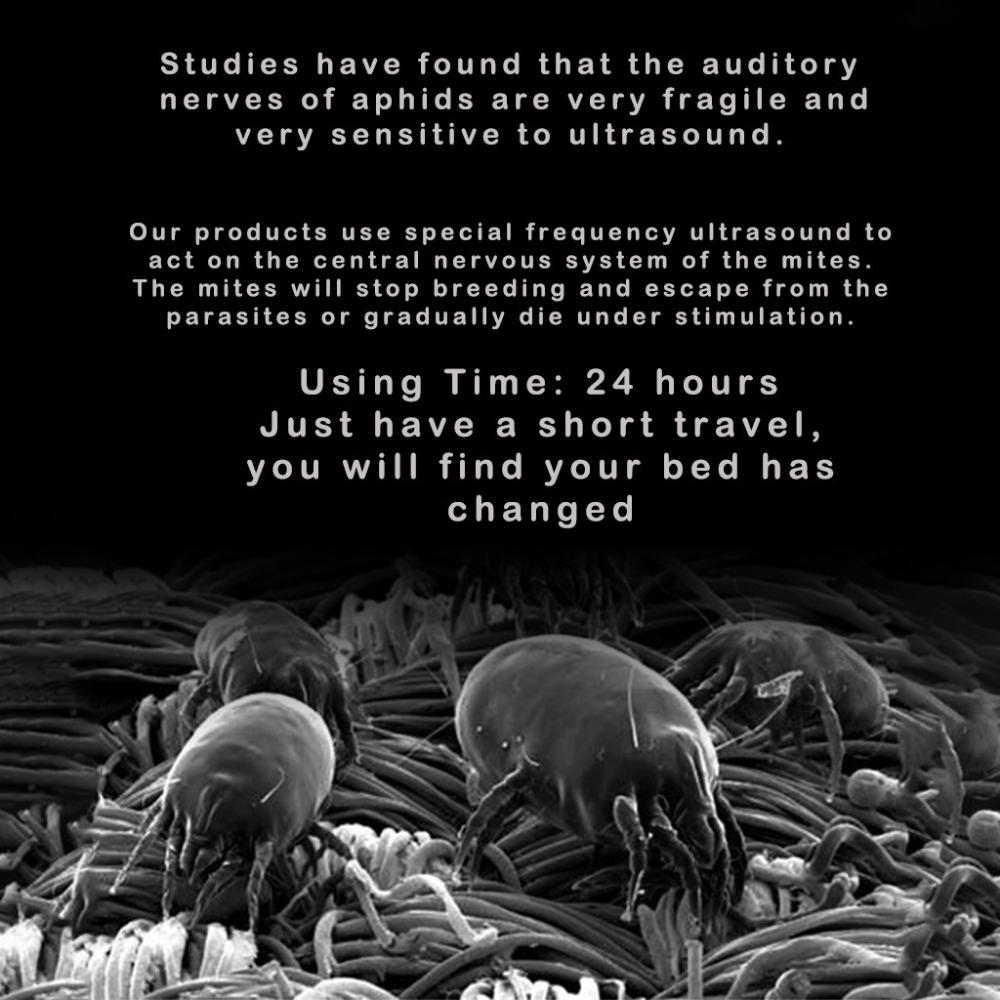 Wireless Ultrasonic Dust Mite Remover Vacuum Cleaner Deodorizer for Home Bedding Care