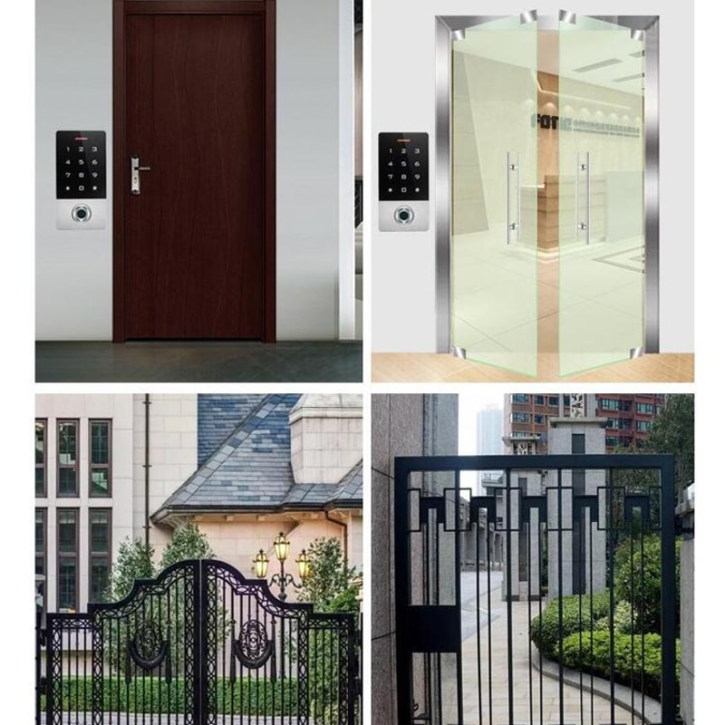 Smart Metal Waterproof Fingerprint Access Control System with Keypad & RFID