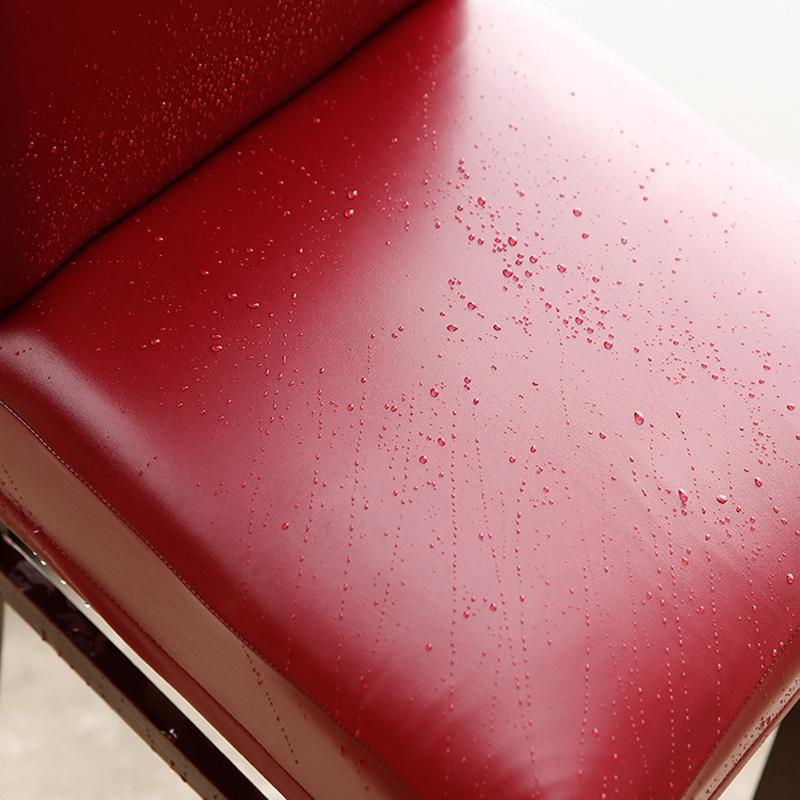 Waterproof PU Leather Stretch Chair Cover Slipcover For Dining Bar Stools 4