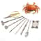Stainless Steel Crab Eating Tool Set – Seafood Crackers & Utensils for Easy Shell Opening