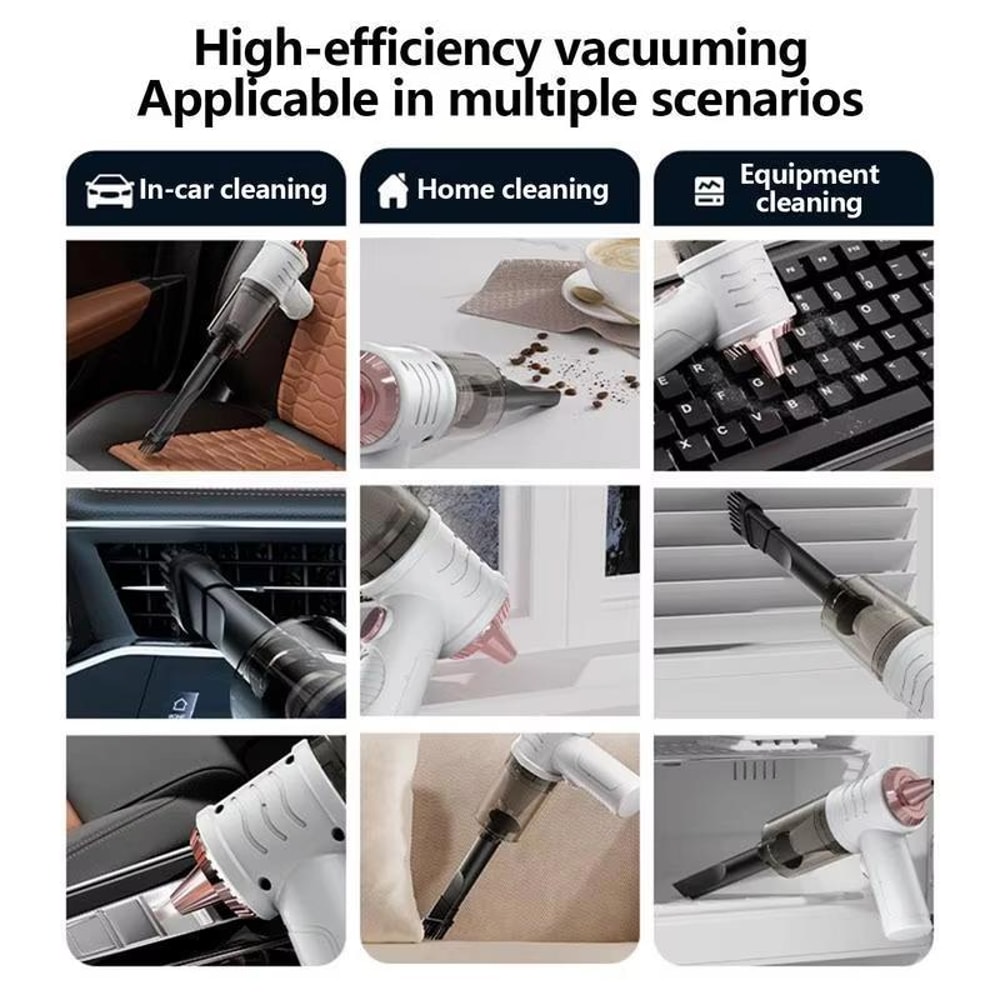 Cordless Car Vacuum Mini Handheld Cleaner With USBC Charging 5