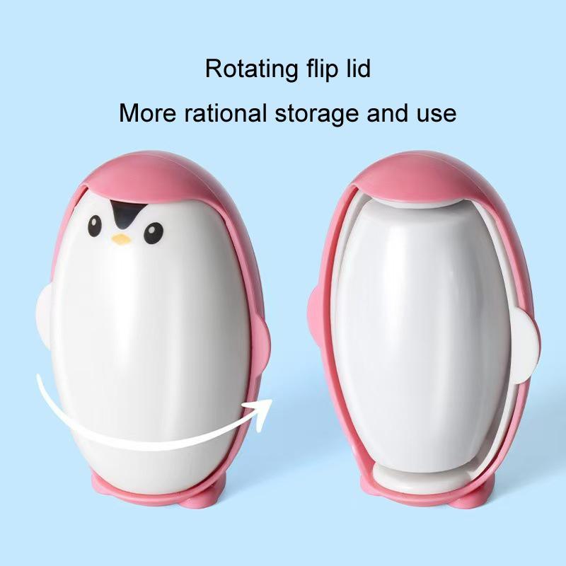 Penguin Reusable Lint Roller Pet Hair Remover Brush Washable Clothes Cleaner 2