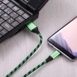 durable nylon usb c charging cable fast data sync usb to type c cord