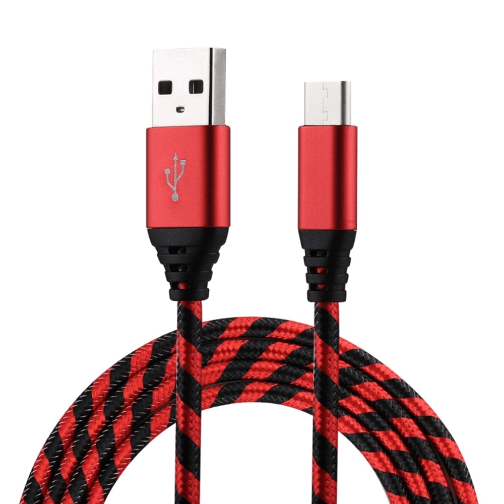 Durable Nylon USB C Charging Cable Fast Data Sync USB To Type C Cord 6