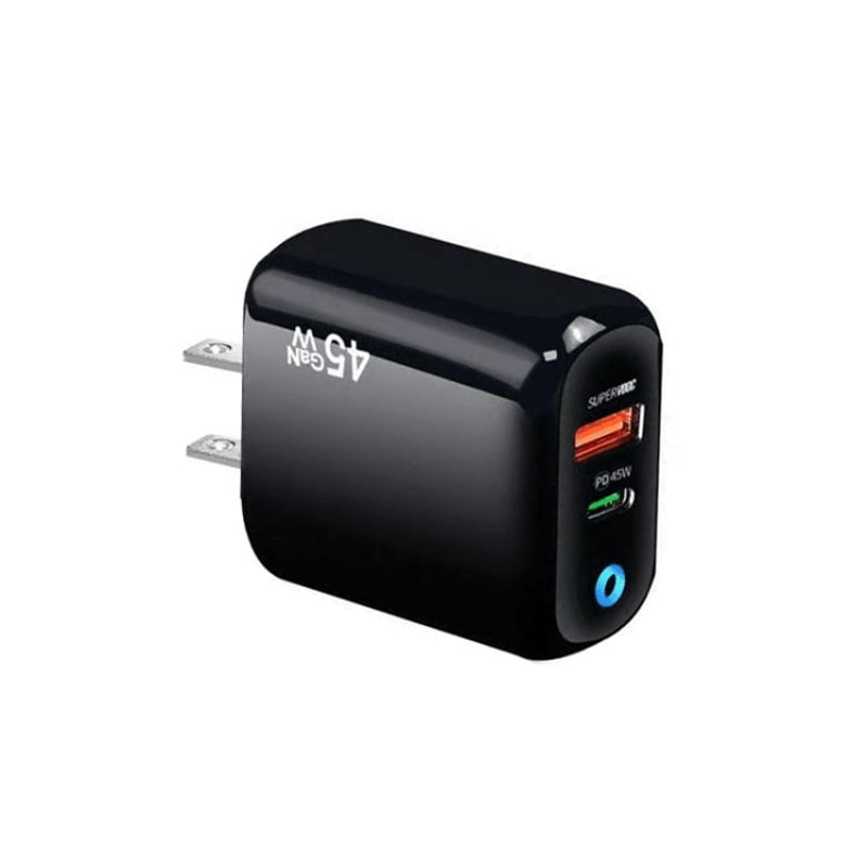 45W GaN USB C Laptop Charger Fast Charging Adapter For Phones Tablets 5