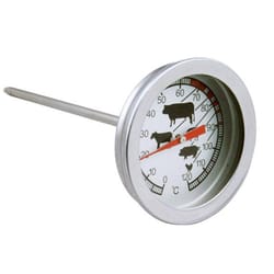 kitchen thermometer bbq coffee water probe tool stainless steel
