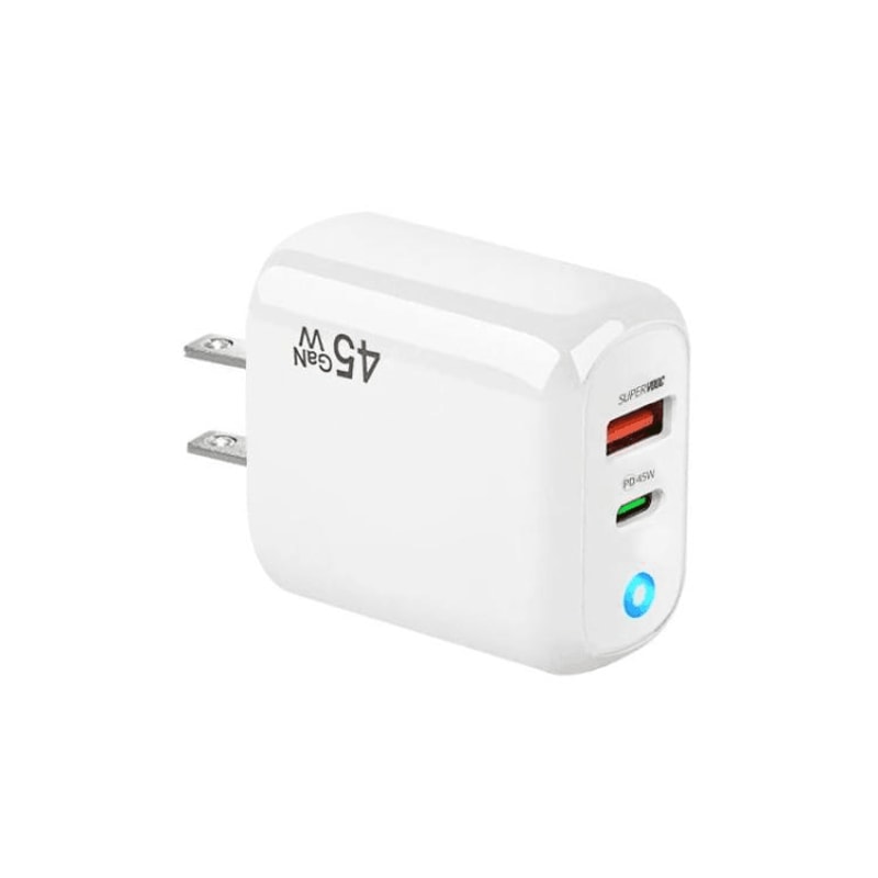 45W GaN USB C Laptop Charger Fast Charging Adapter For Phones Tablets 2