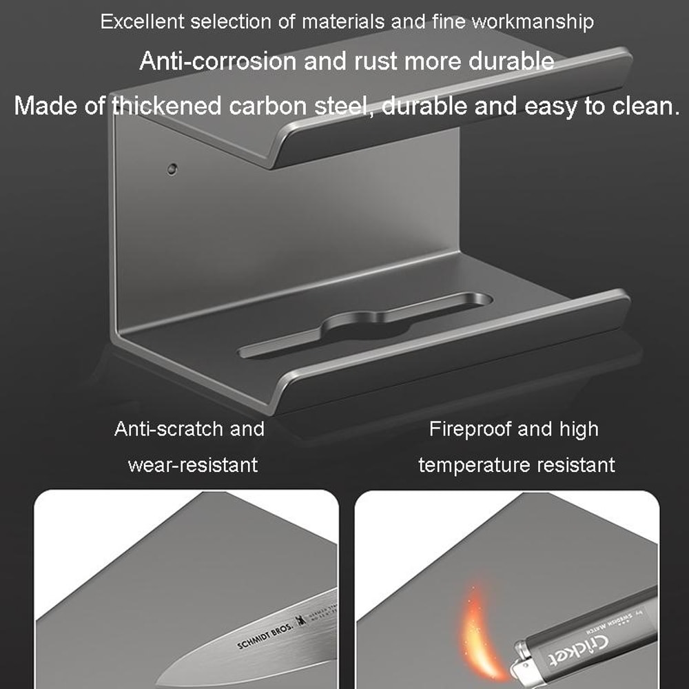 Toilet Paper Holder With Shelf Wall Mounted Bathroom Storage Rack 4