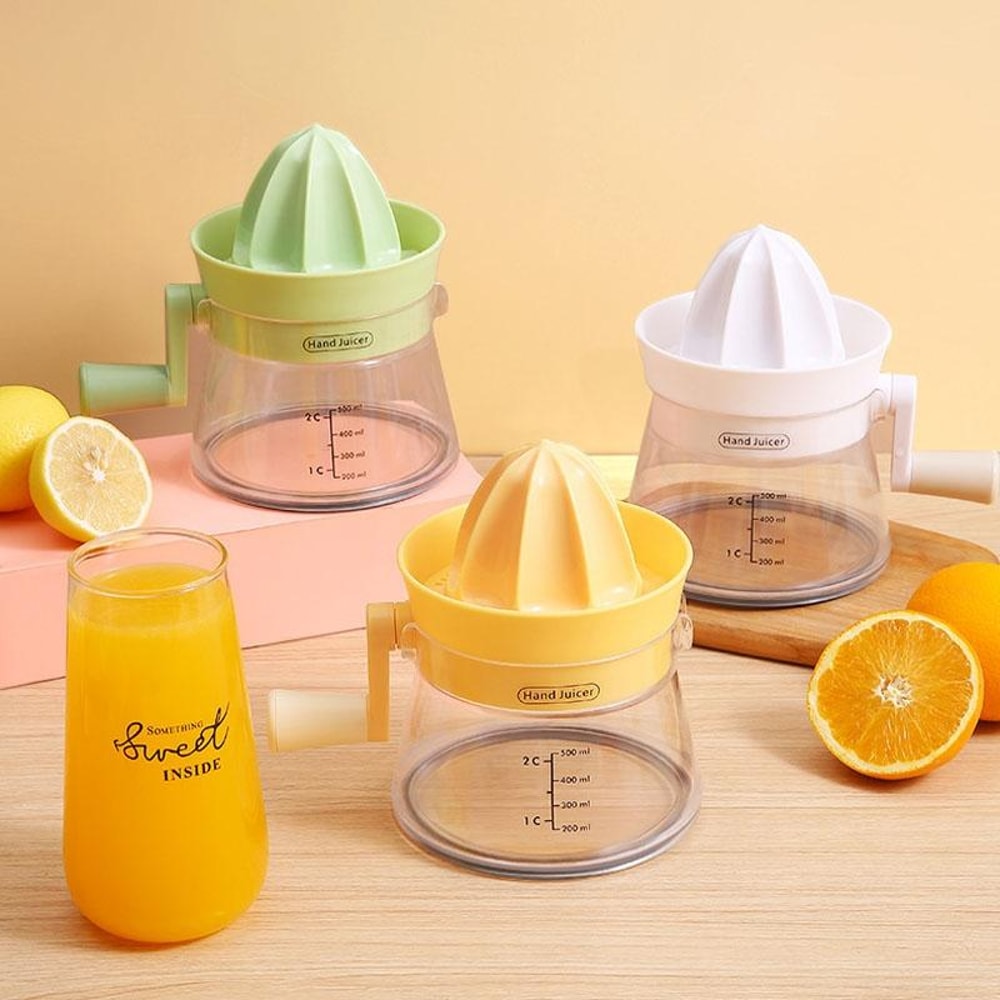 Portable Hand Crank Manual Juicer Fruit Juice Extractor for Kitchen Use