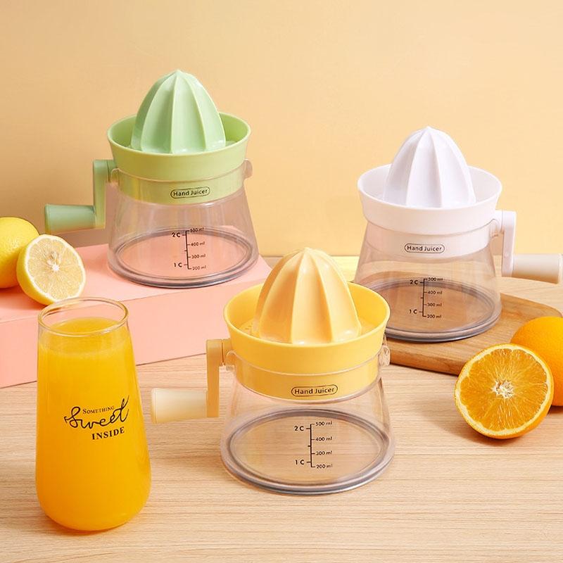 Portable Hand Crank Manual Juicer Fruit Juice Extractor for Kitchen Use