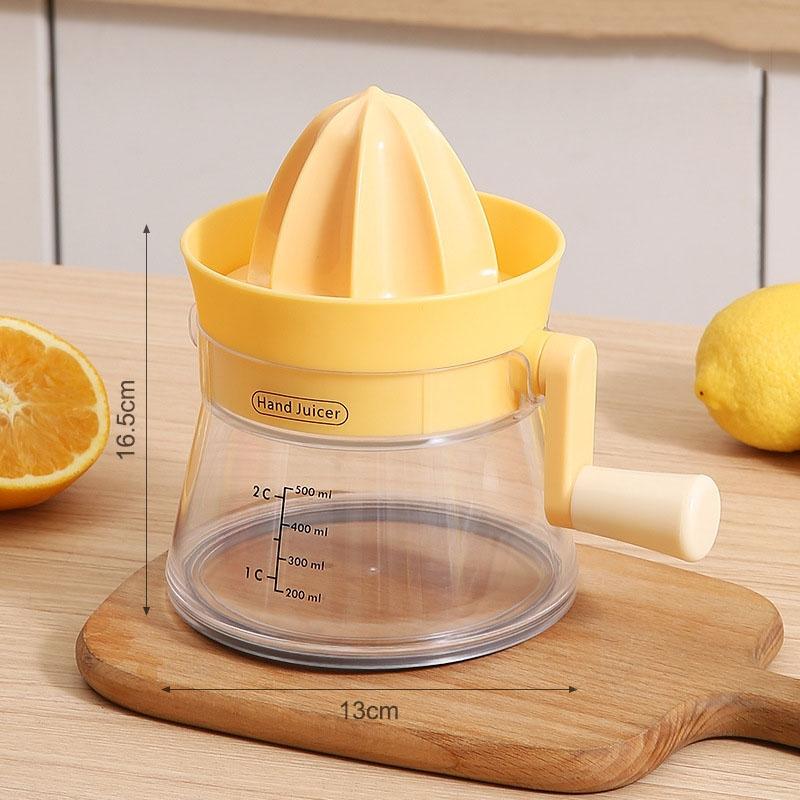 Portable Hand Crank Manual Juicer Fruit Juice Extractor for Kitchen Use