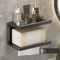 Toilet Paper Holder With Shelf Wall Mounted Bathroom Storage Rack 10