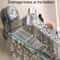 Clear Suction Cup Bathroom Shelf No Drill Wall Mounted Organizer 10
