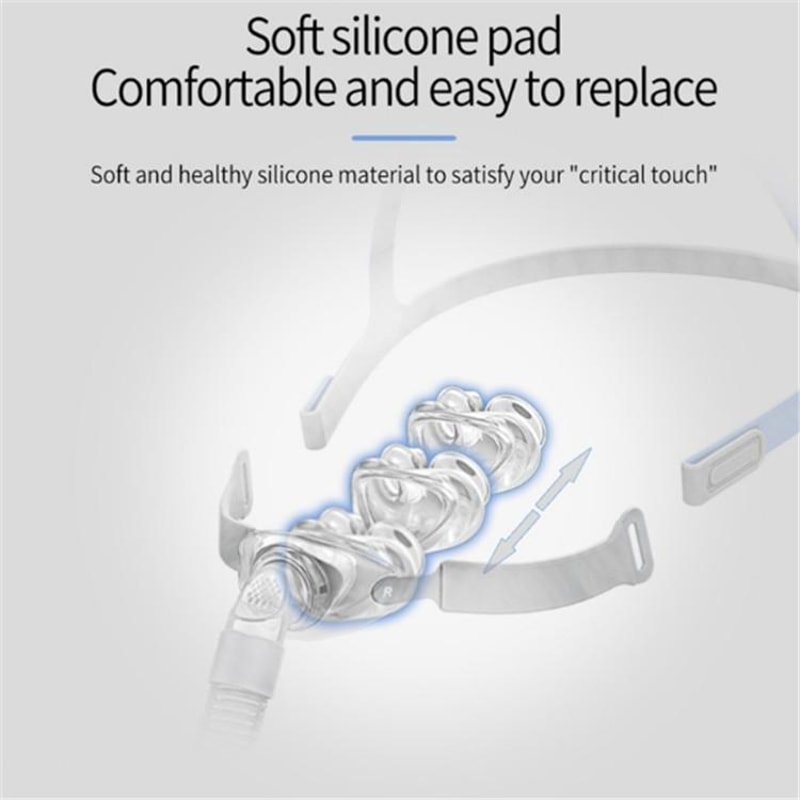 Ventilator Nasal Pillow Anti Snoring CPAP Nasal Mask with Adjustable Headband for Comfortable Sleep