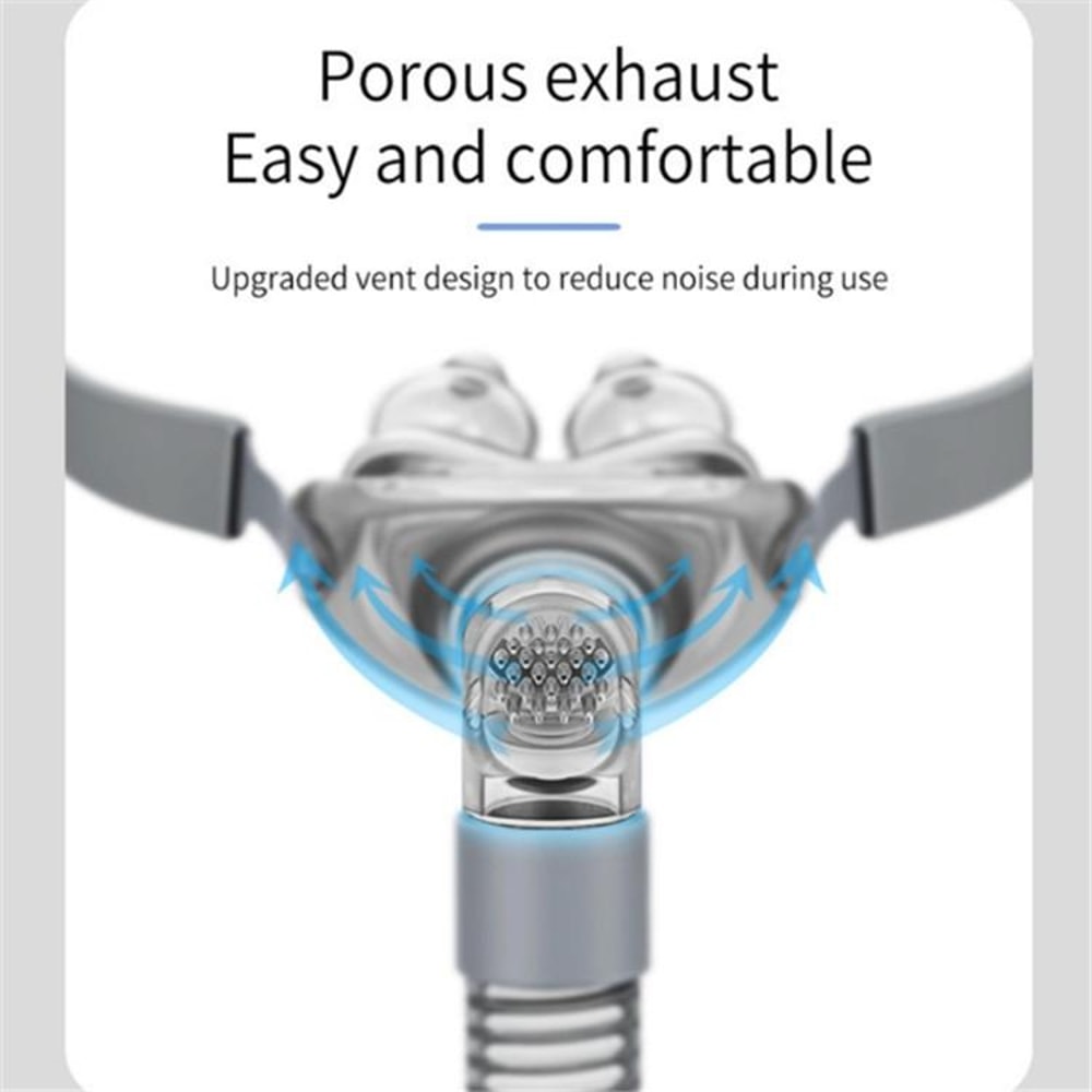 Ventilator Nasal Pillow Anti Snoring CPAP Nasal Mask with Adjustable Headband for Comfortable Sleep