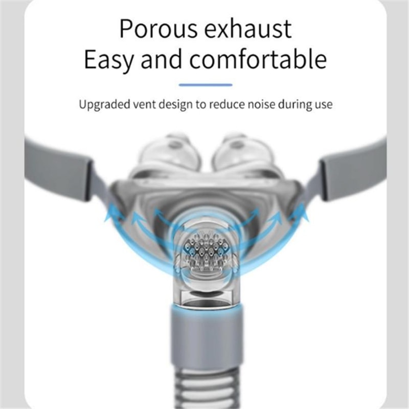 Ventilator Nasal Pillow Anti Snoring CPAP Nasal Mask with Adjustable Headband for Comfortable Sleep