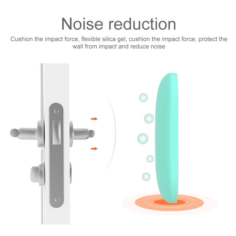 Silicone Wall Protectors Door Handle Bumper Pads Collision Proof Stickers 3