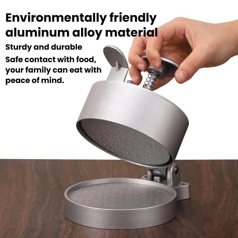 Adjustable Hamburger Patty Press Manual Meat Press Mold for Perfect Homemade Burgers