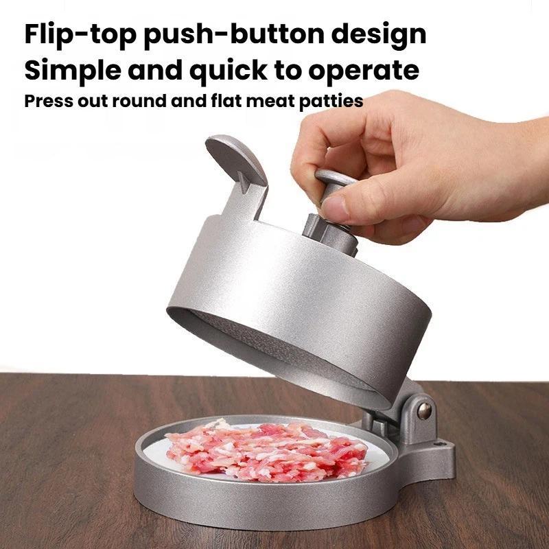 Adjustable Hamburger Patty Press Manual Meat Press Mold for Perfect Homemade Burgers