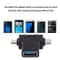 3 In 1 OTG Adapter USB C Micro USB To USB Fast Data Hub 3