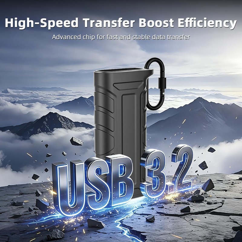 High Speed SD TF Card Reader Storage Box With USB C Dual Interface 3
