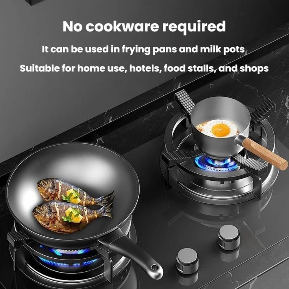 Universal Non Slip wok support rack Cast Steel Stove Pan Support Stand for Gas Burners