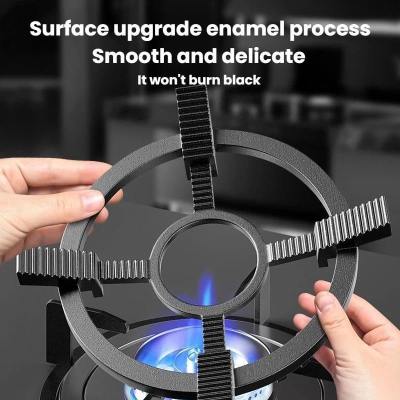 Universal Non Slip wok support rack Cast Steel Stove Pan Support Stand for Gas Burners