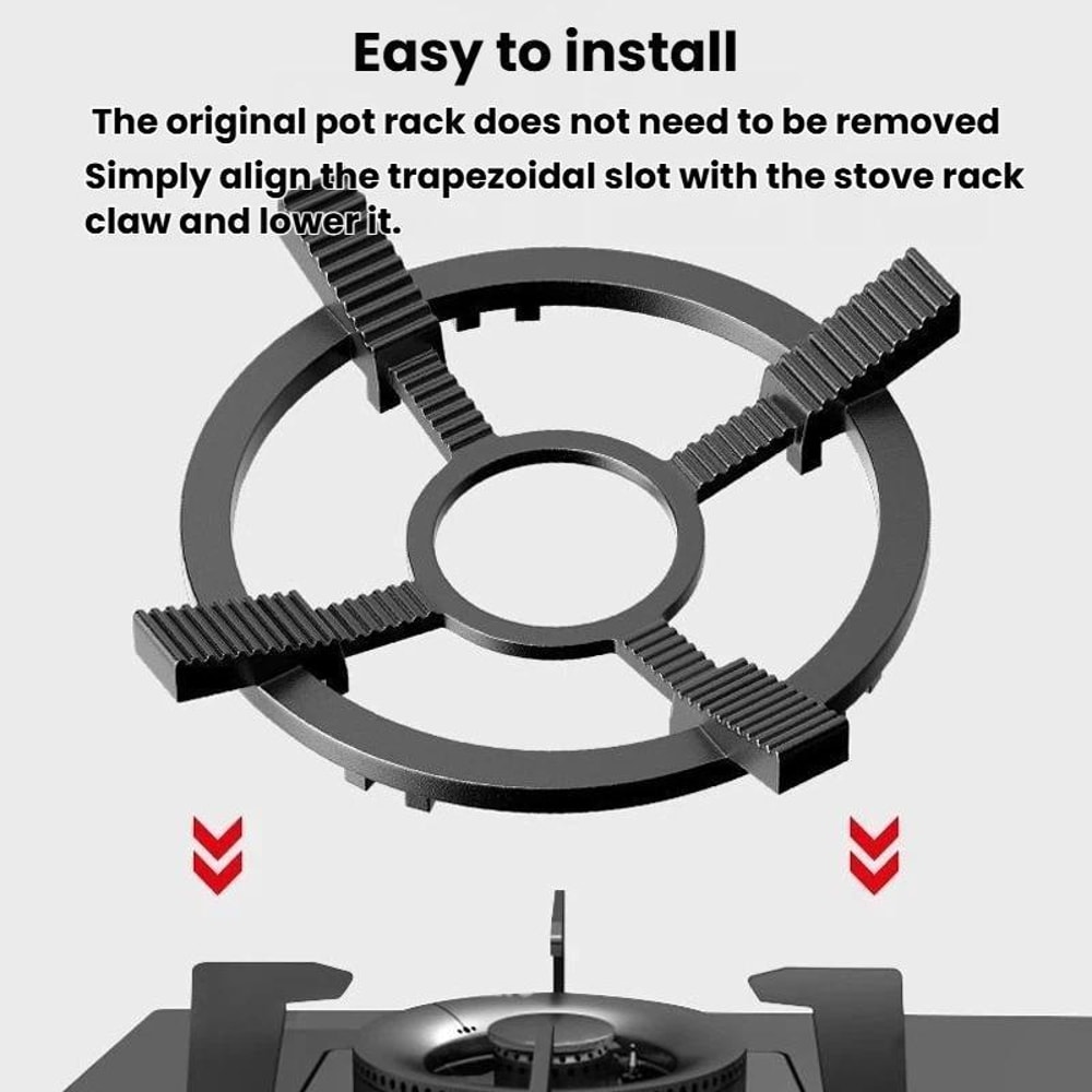 Universal Non Slip wok support rack Cast Steel Stove Pan Support Stand for Gas Burners