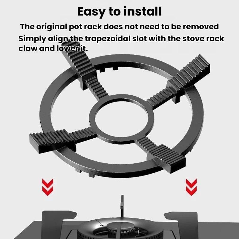 Universal Non Slip wok support rack Cast Steel Stove Pan Support Stand for Gas Burners