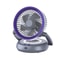 Foldable Portable Air Circulator Fan With LED Light Battery Indicator For Desk Or Wall Use 14
