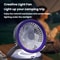 Foldable Portable Air Circulator Fan With LED Light Battery Indicator For Desk Or Wall Use 9