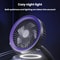 Foldable Portable Air Circulator Fan With LED Light Battery Indicator For Desk Or Wall Use 10