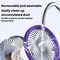 Foldable Portable Air Circulator Fan With LED Light Battery Indicator For Desk Or Wall Use 11