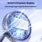 Foldable Portable Air Circulator Fan With LED Light Battery Indicator For Desk Or Wall Use 7