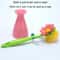 Flower Long Handle Dish Brush For Pots Sinks And Stovetops 4