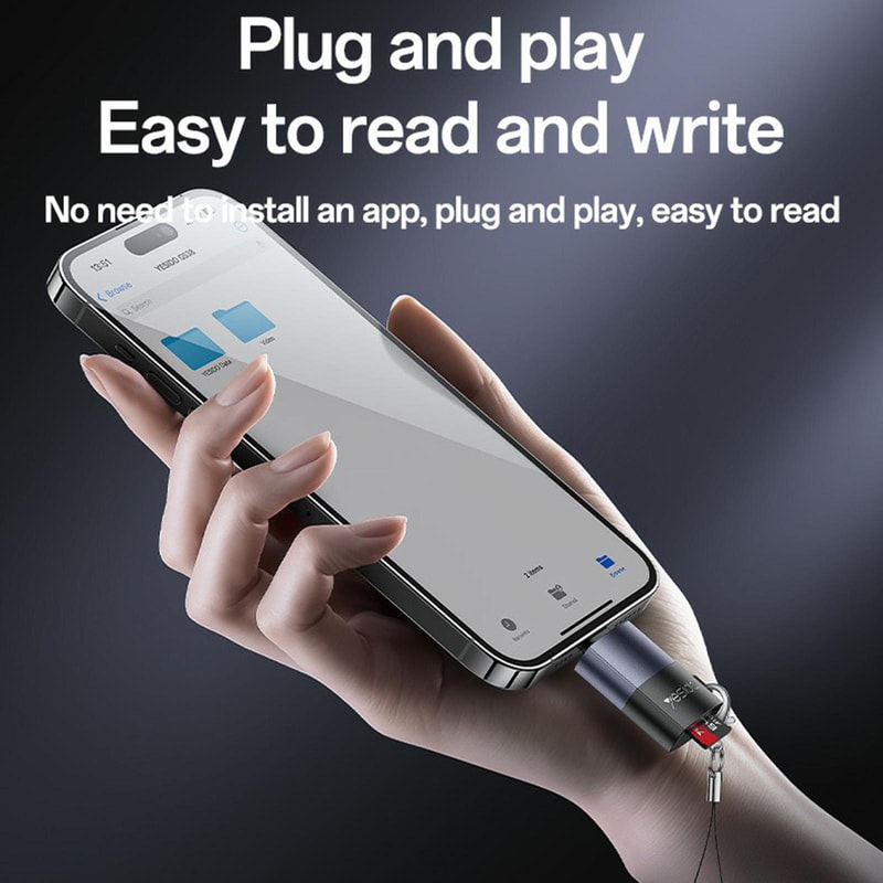 High Speed 8 Pin TF Card Reader With Aluminum Build And 480Mbps Transfer 8