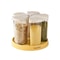Rotating Cereal Storage Container Airtight Grain Dispenser Kitchen Organizer