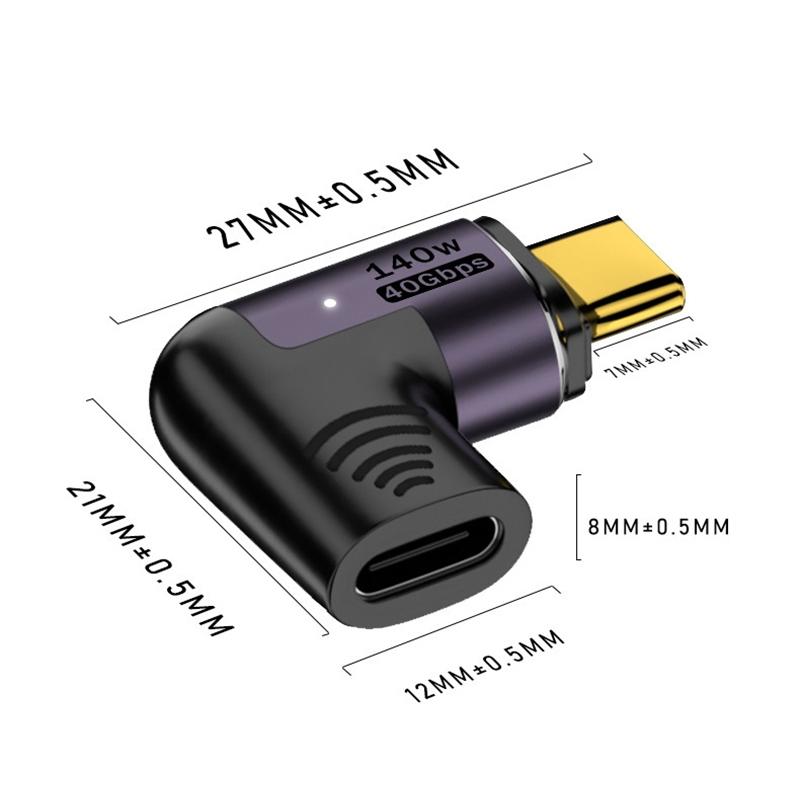 140W Magnetic USB C Adapter Fast Charge Type C Connector 3