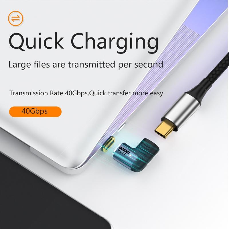 140W Magnetic USB C Adapter Fast Charge Type C Connector 5