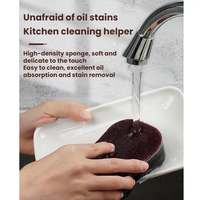 Diamond Abrasive Rust Remover Sponge Set for Pots and Heavy Duty Kitchen Cleaning