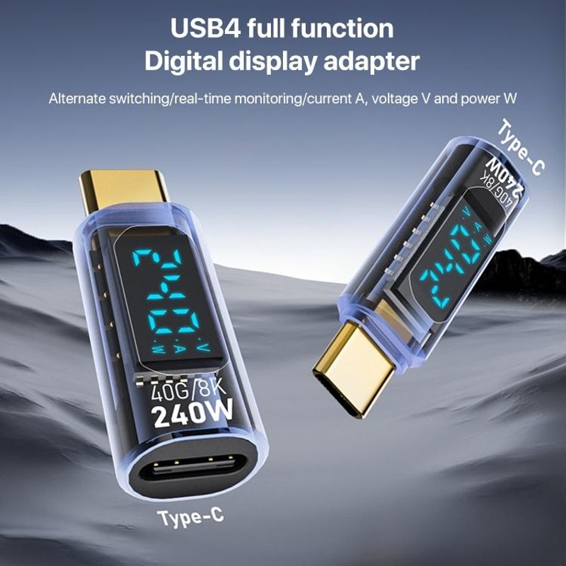 USB C Adapter With Display 8K Video 40Gbps Data Type C Extender 1