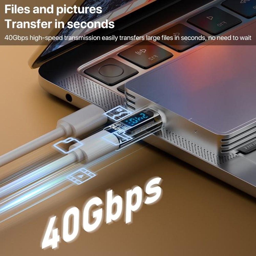 USB C Adapter With Display 8K Video 40Gbps Data Type C Extender 4