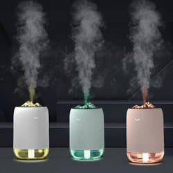 portable car humidifier usb aroma diffuser with night light silent mini air moisturizer