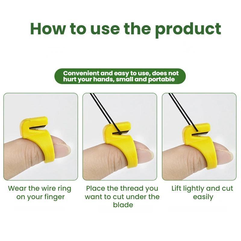 Thread Cutter Ring Finger Tool for Sewing & Embroidery Precision Cutting