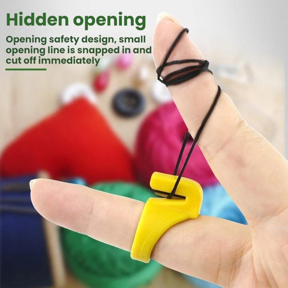 Thread Cutter Ring Finger Tool for Sewing & Embroidery Precision Cutting