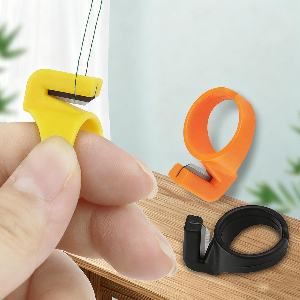 Thread Cutter Ring Finger Tool for Sewing & Embroidery Precision Cutting