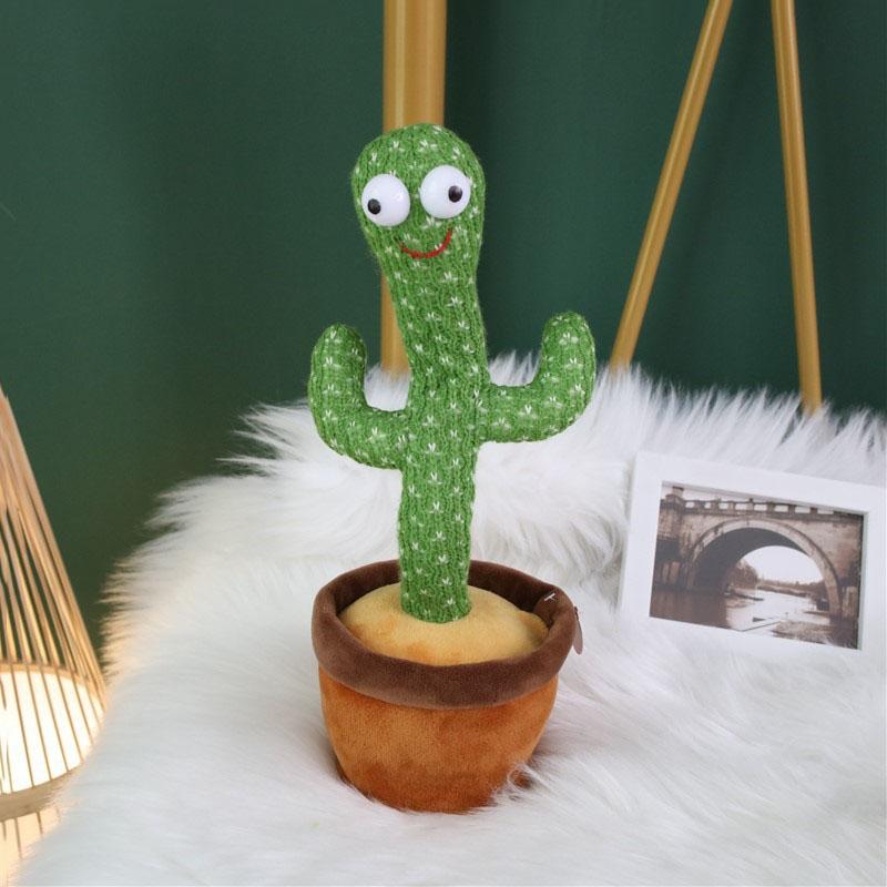 Dancing Cactus Toy Singing Plush With 120 Songs Interactive Talking Cactus Doll For Kids 0