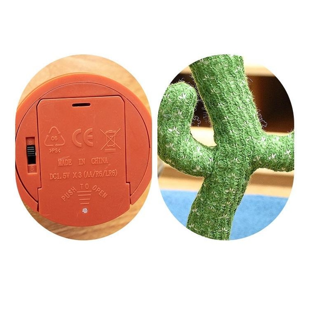 Dancing Cactus Toy Singing Plush With 120 Songs Interactive Talking Cactus Doll For Kids 2
