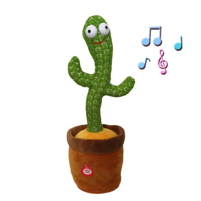 Dancing Cactus Toy Singing Plush With 120 Songs Interactive Talking Cactus Doll For Kids 3