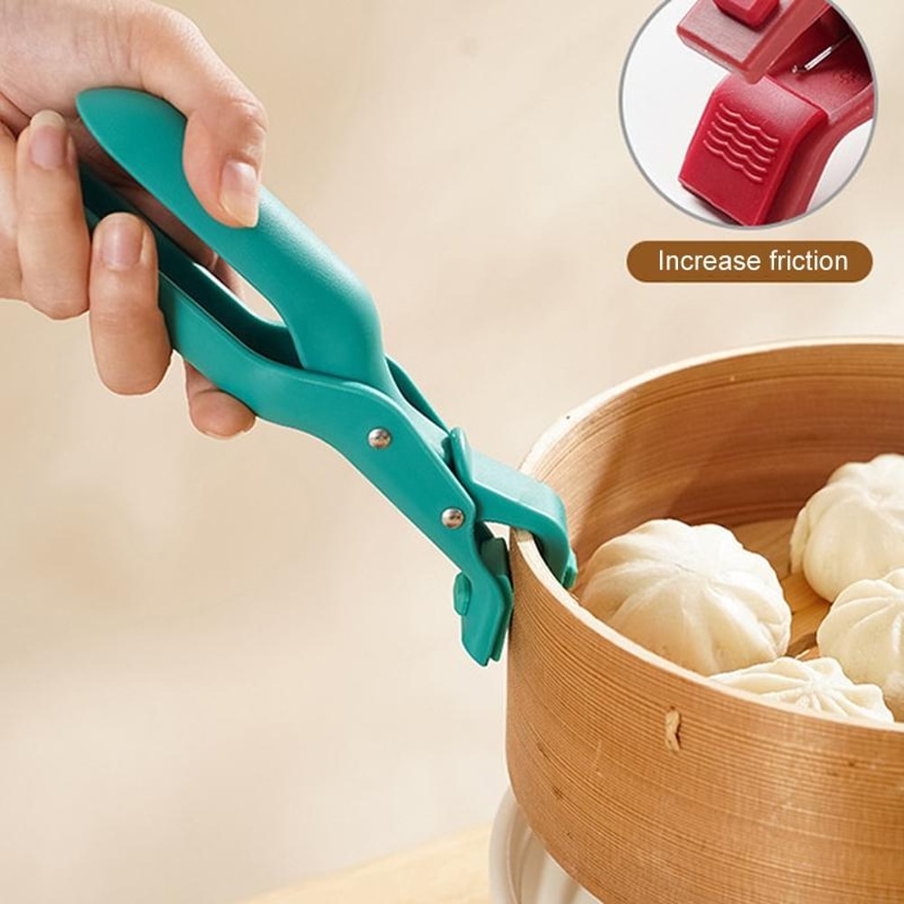 Heat Resistant Dish Clip Non Slip Plate Holder Anti Scald Kitchen Tongs 3